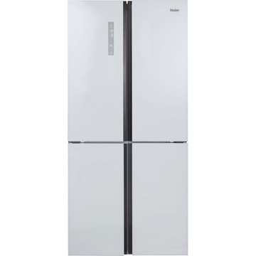 תמונה של מקרר 4 דלתות זכוכית לבנה HAIER HRF6200FW