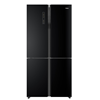 מקרר 4 דלתות זכוכית שחורה  HAIER HRF6200FB