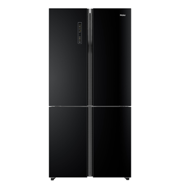 מקרר 4 דלתות זכוכית שחורה  HAIER HRF6200FB