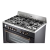 תנור משולב כיריים בעיצוב וינטג' דגם DELONGHI PEMA965C	- מבט על/צד