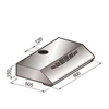 קולט מדף 60 ס"מ DELONGHI CHS305 - סקיצה