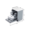 מדיח כלים רחב DELONGHI WMD65W	- פתוח